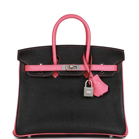 hermes bicolor birkin black rose azalee|Special Order (HSS) Birkin Bags .